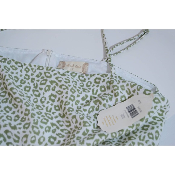 NWT Altar'd State green and white cheetah patterned dress size small - Picture 5 of 5
